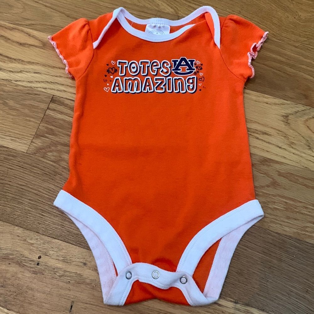 Rivalry Threads Auburn Tigers Baby Girls Bodysuit 3-6 M Orange Totes Amazing